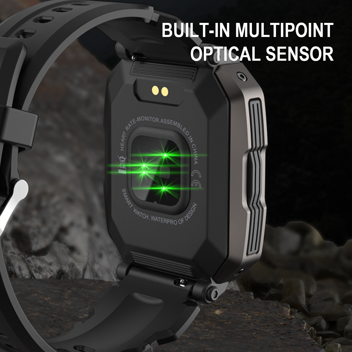 Waterproof Smart Watch Military Tactical Men Wristwatch Sports Fitness Tracker≮