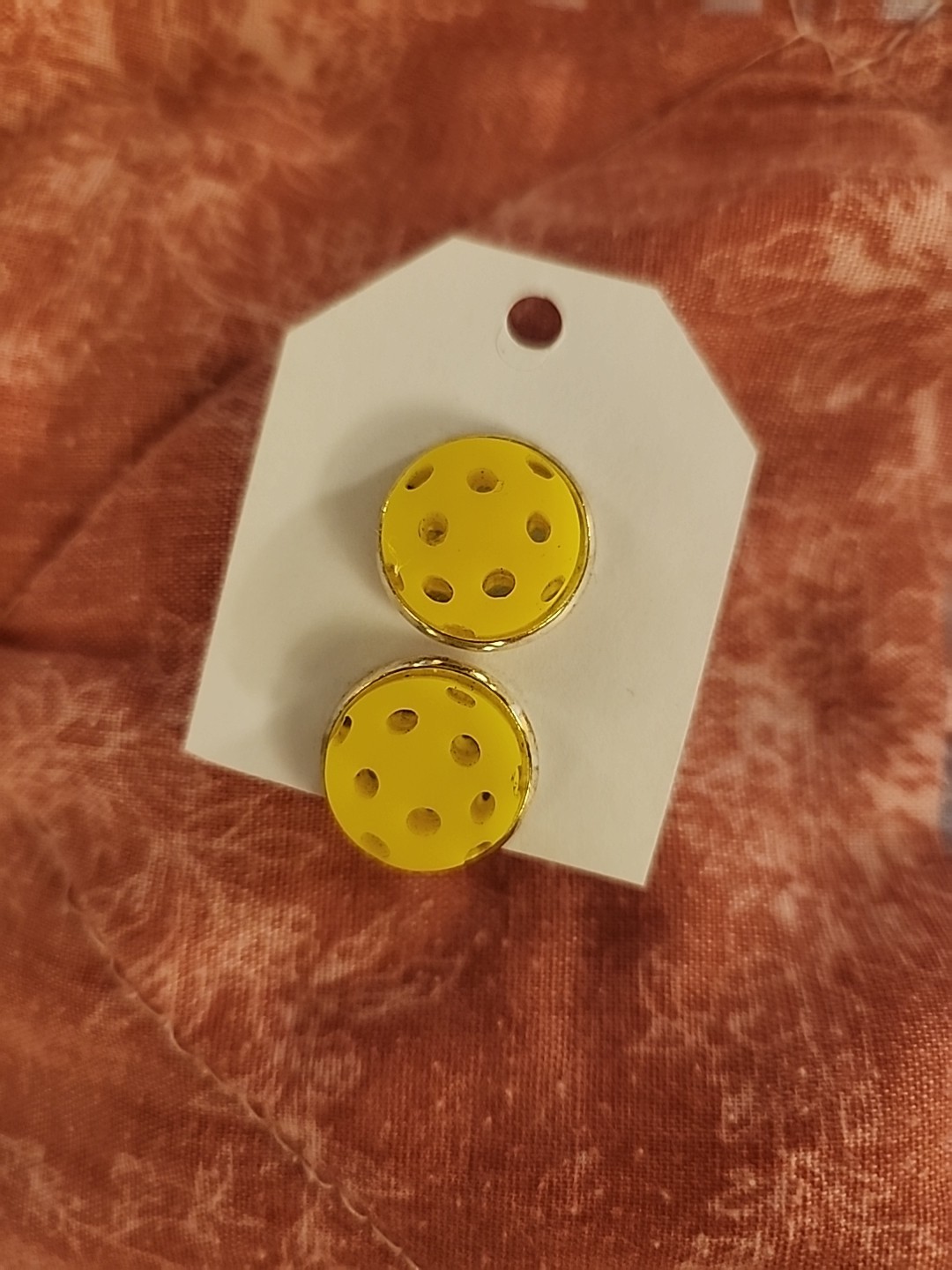 Pickleball Ball 3/4 Inch Diameter In Yellow Studs