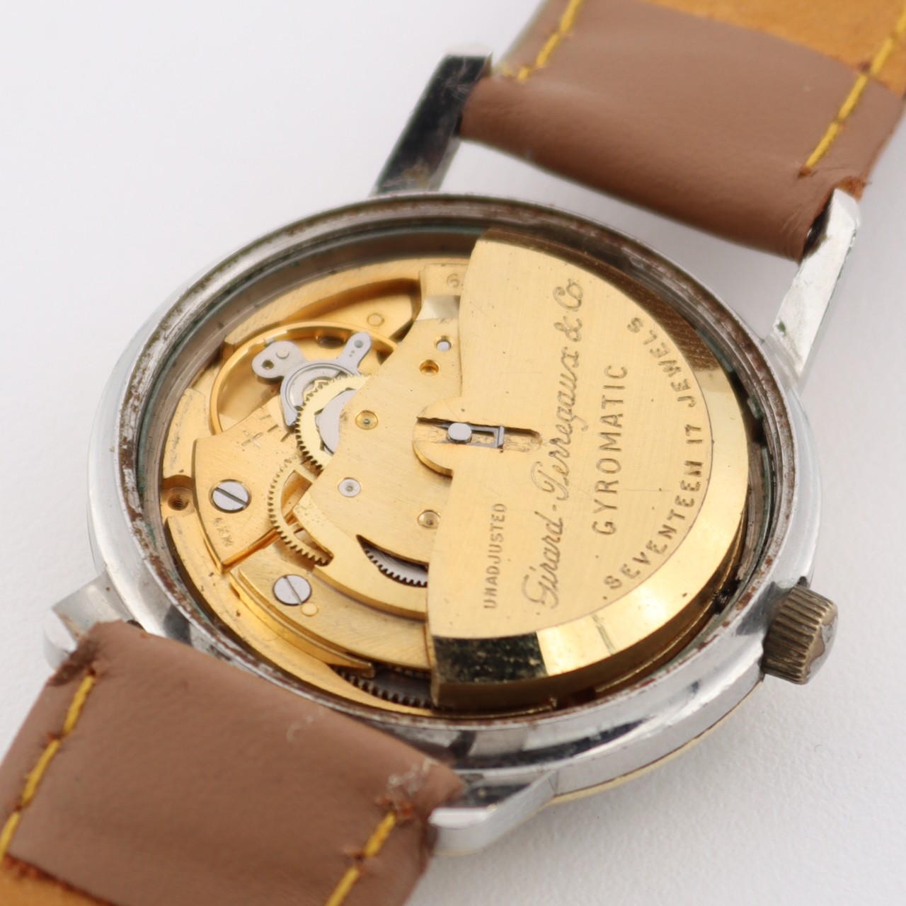 Vintage 32mm Girard-Perregaux Gyromatic Automatic Wristwatch Gold Capped