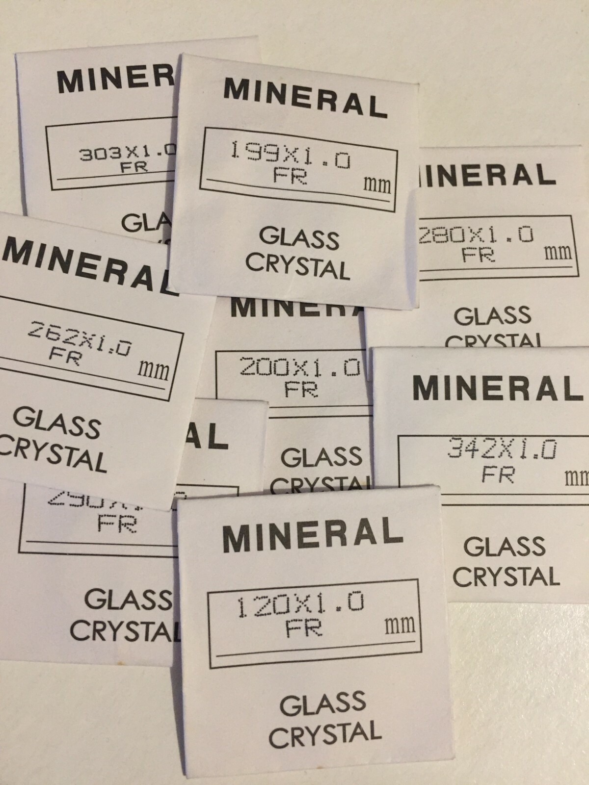 watch glass. replacement.1mm thick, 12mm to 36mm fast shipping