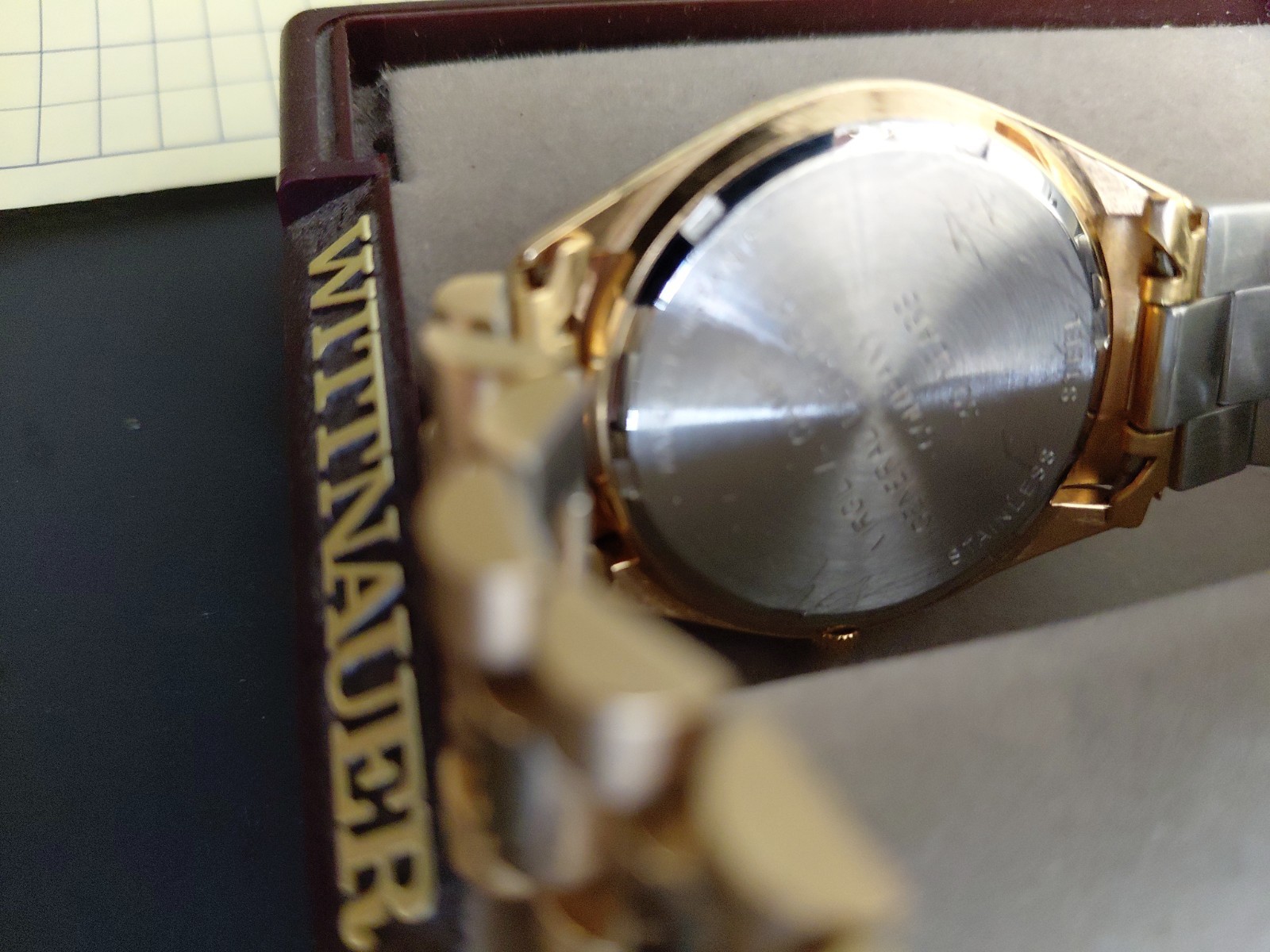 Vintage Wittnauer Swiss Crystal Indice Day Date Quartz Watch – New Battery