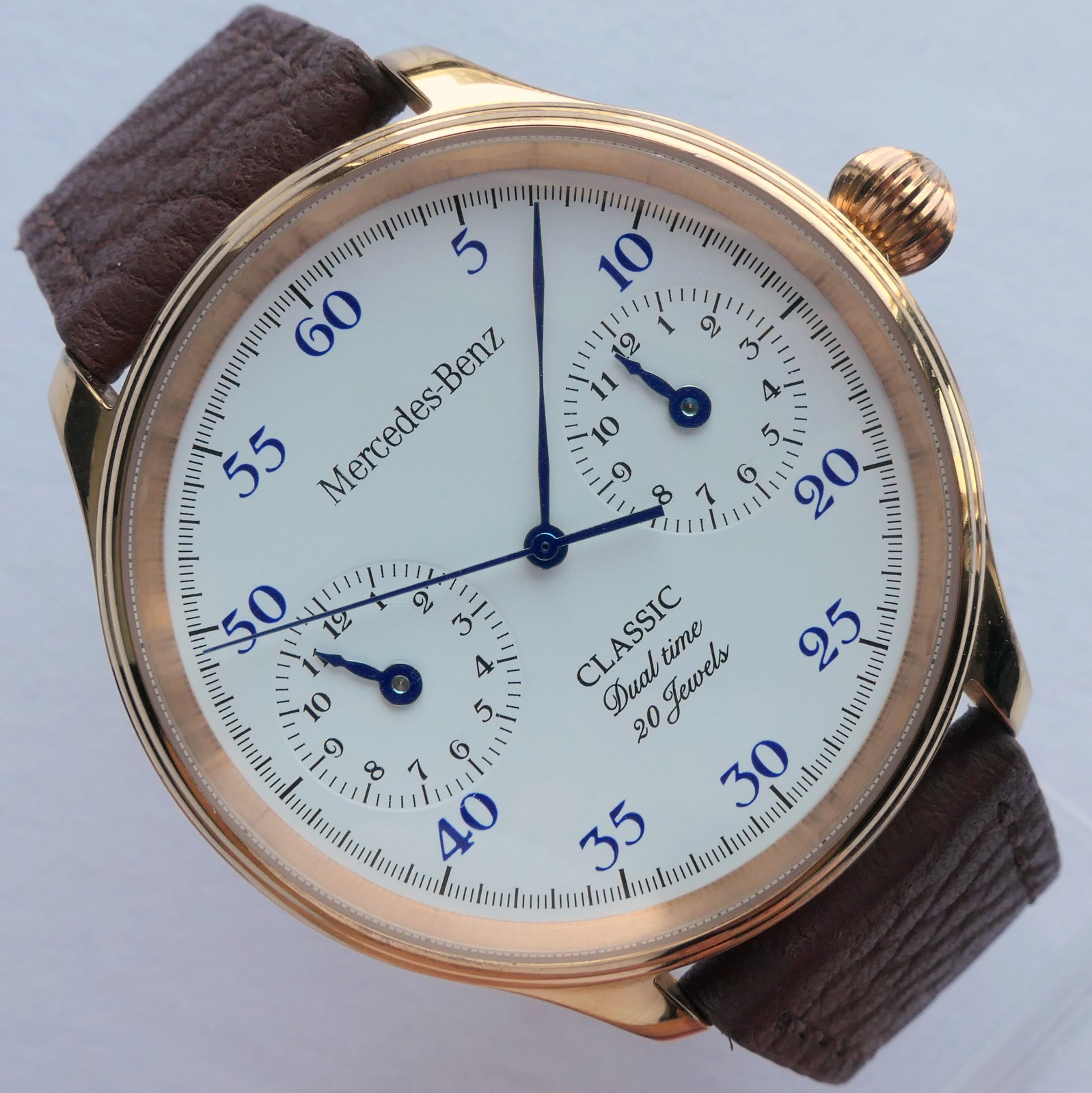 Mercedes Benz Classic Dual Time Zone Design Car Accessory GMT Automatic Watch