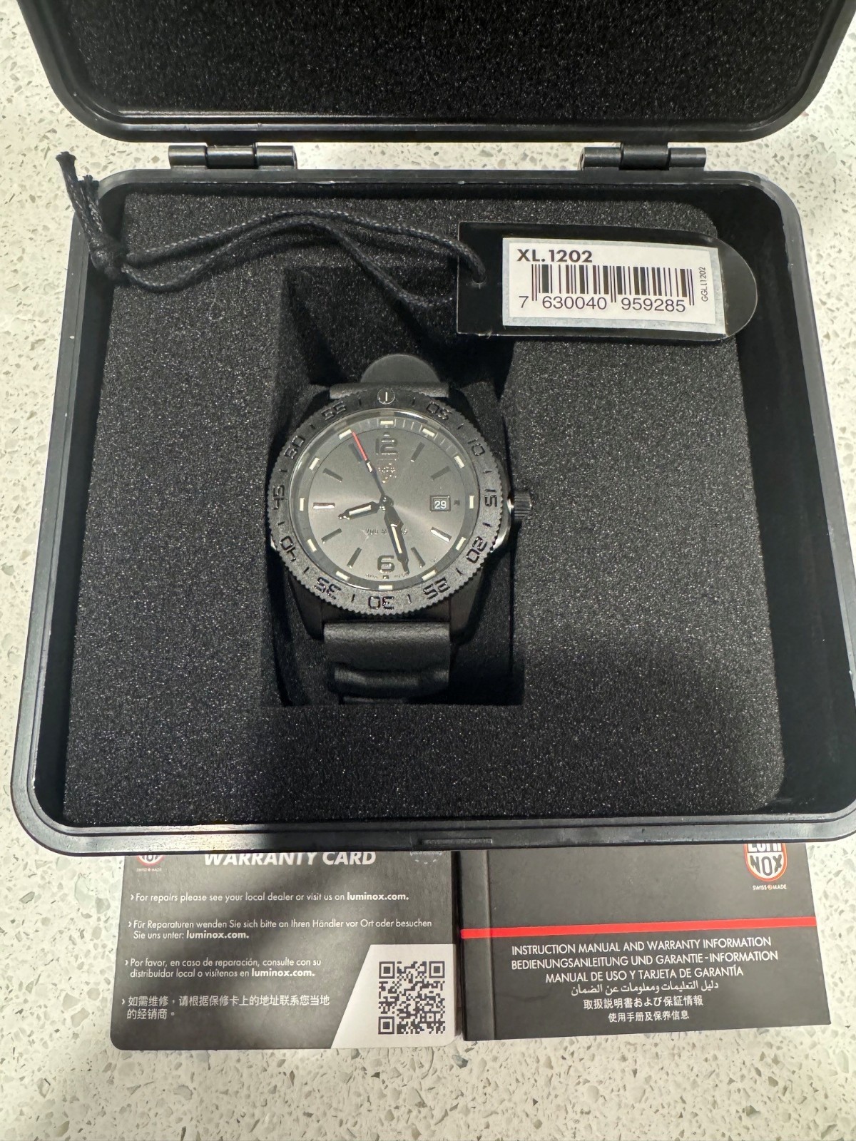 Luminox Pacific Diver Blackout Wristwatch (3121.BO) New with box and papers