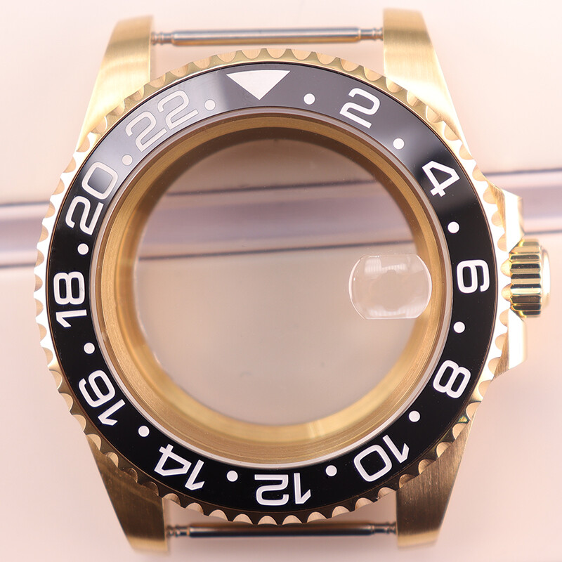 40mm Stainless Watch Case Sapphire Bezel Insert For Seiko NH34 NH35 NH36 ETA2824