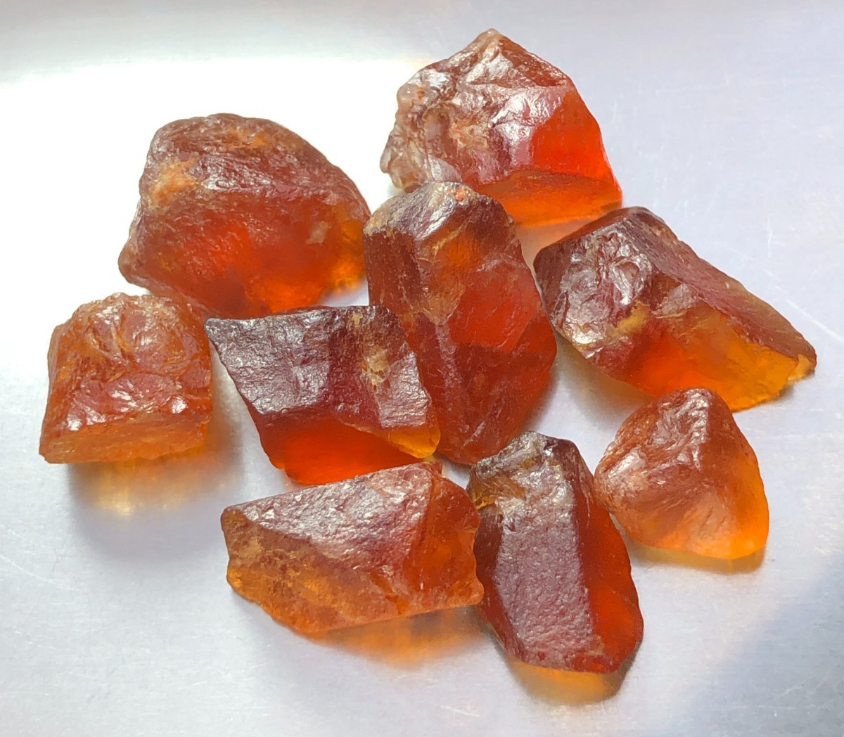 59 carat Natural facet rough quality hessonite garnet from Africa loose gemstone