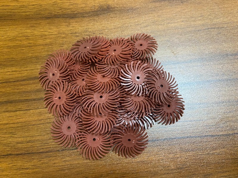 40pcs Radial Bristle Disc Abrasive Brush Polishing Wheel With 10pcs 2.35mm Shank