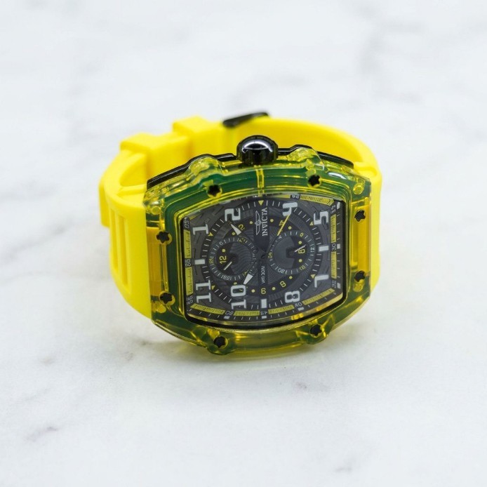 Invicta 48721 Racing Men’s 48.5mm Tonneau Yellow Quartz Sport Fashion Watch