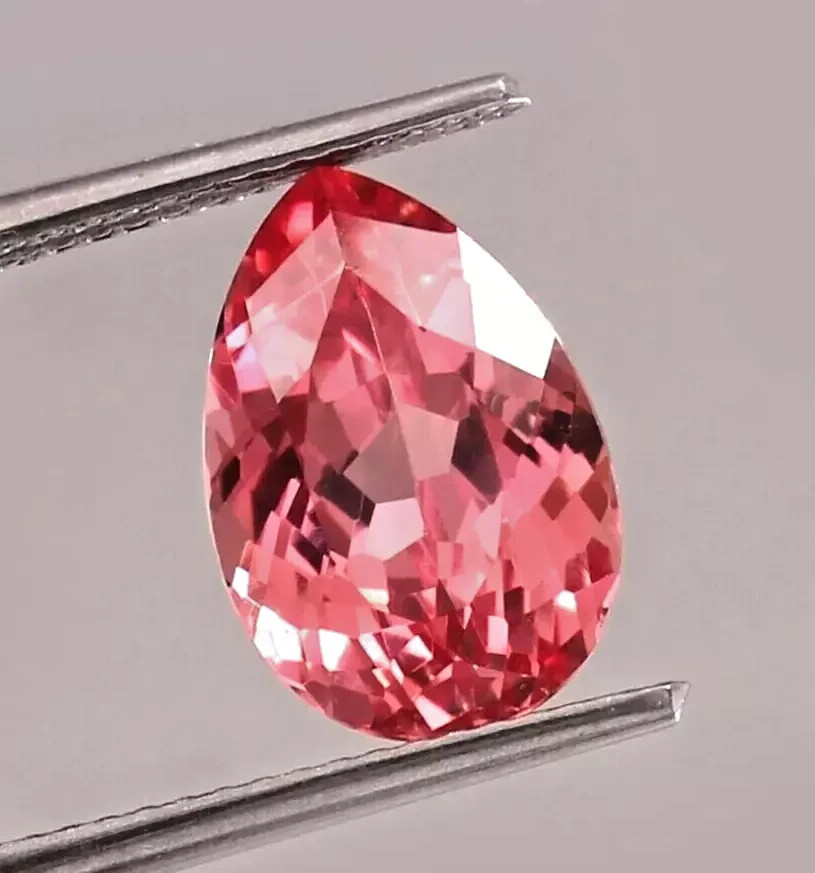 Natural 12+ Ct Pear Cut Padparadscha Sapphire Loose Certified Gemstone