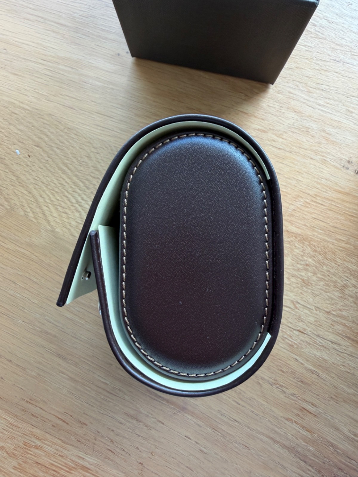 New 2025 Authentic Patek Philippe Dark Brown Travel Case – Watch Carry Box