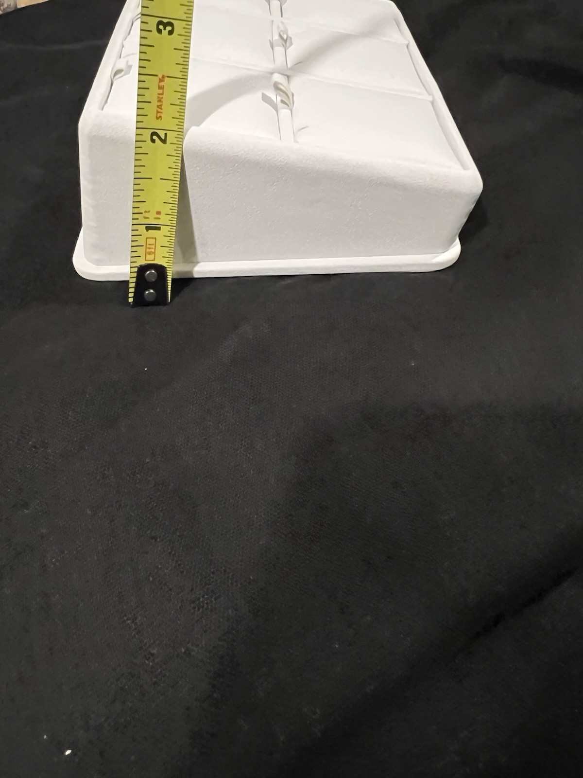 White leather pendant Charm display Tray