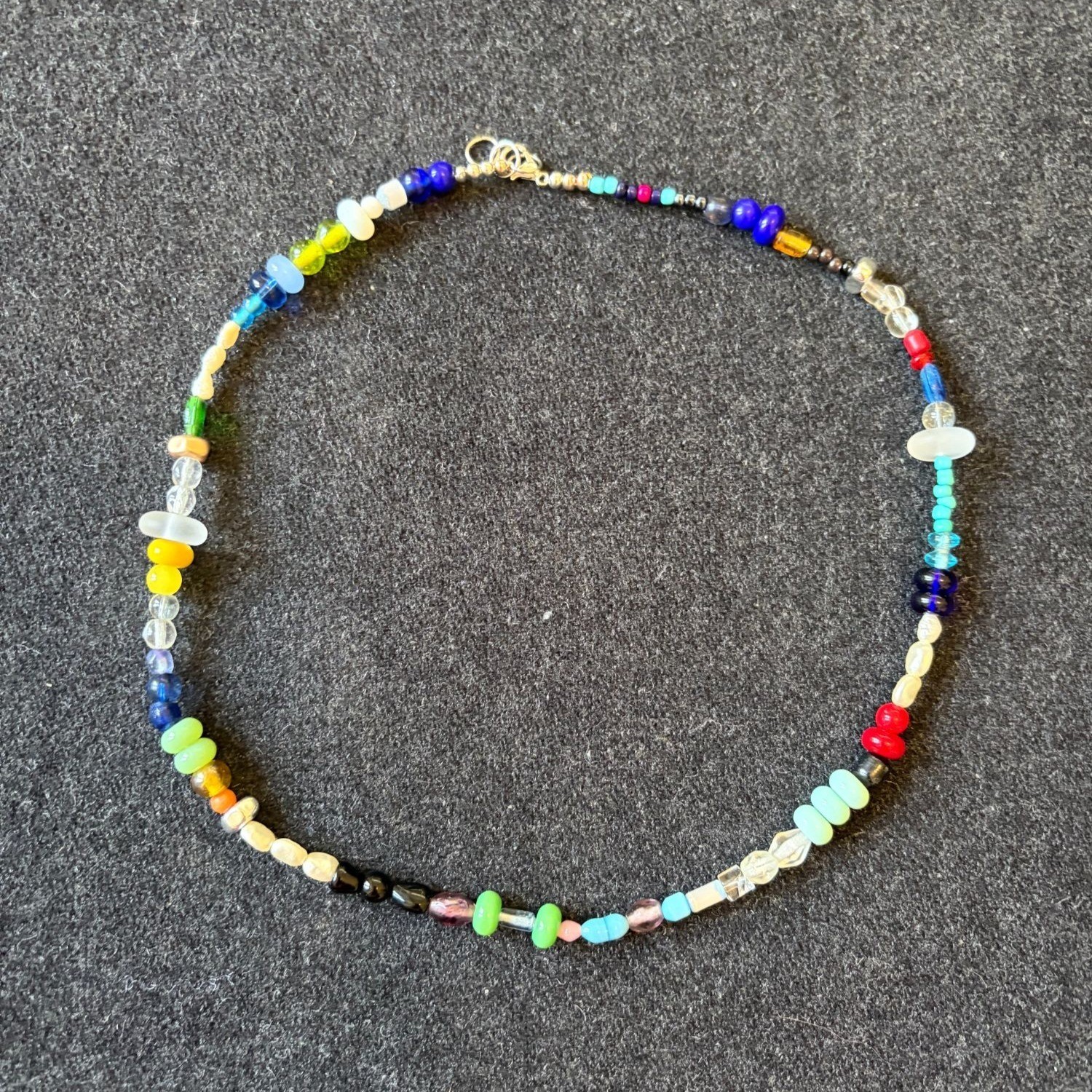 Handmade Multicolor Mixed Bead Necklace