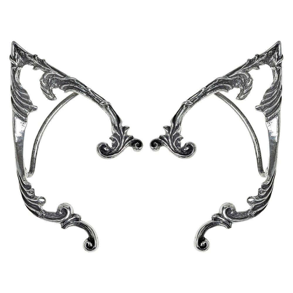 Alchemy Gothic Arboreus ELF EAR Earwrap LEFT RIGHT PAIR Fairytale Pewter E390