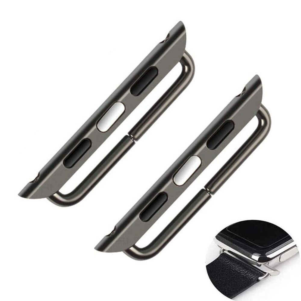 1/4 Pairs 38/40/41/42/44/45/46/49mm iWatch Band Connector Steel For Apple Watch