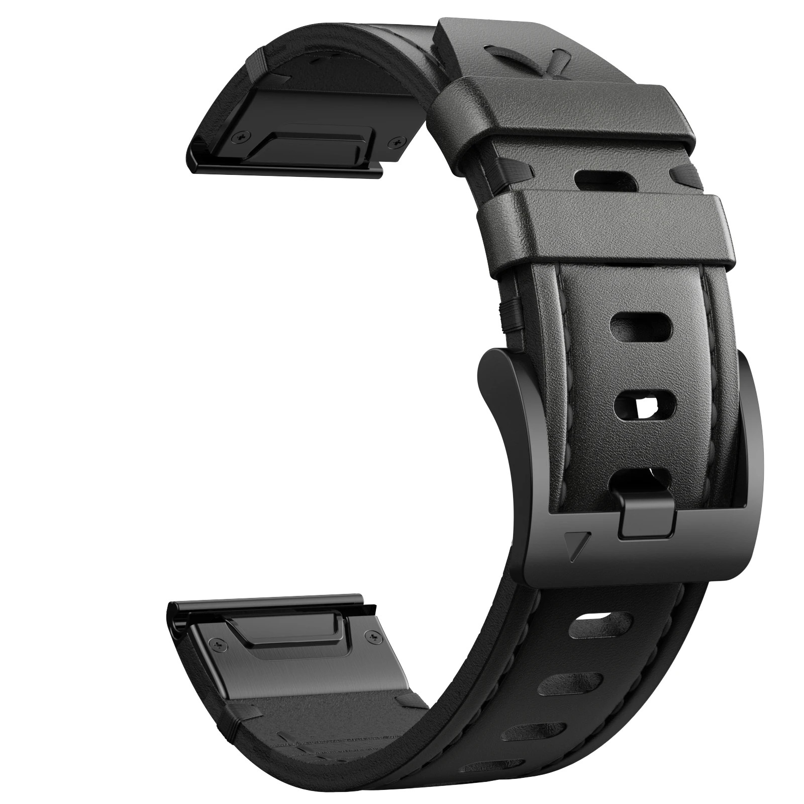 ANBEST Genuine Leather Band for Garmin Fenix 7X/6X/5X/3 Quick Release 22mm 26mm