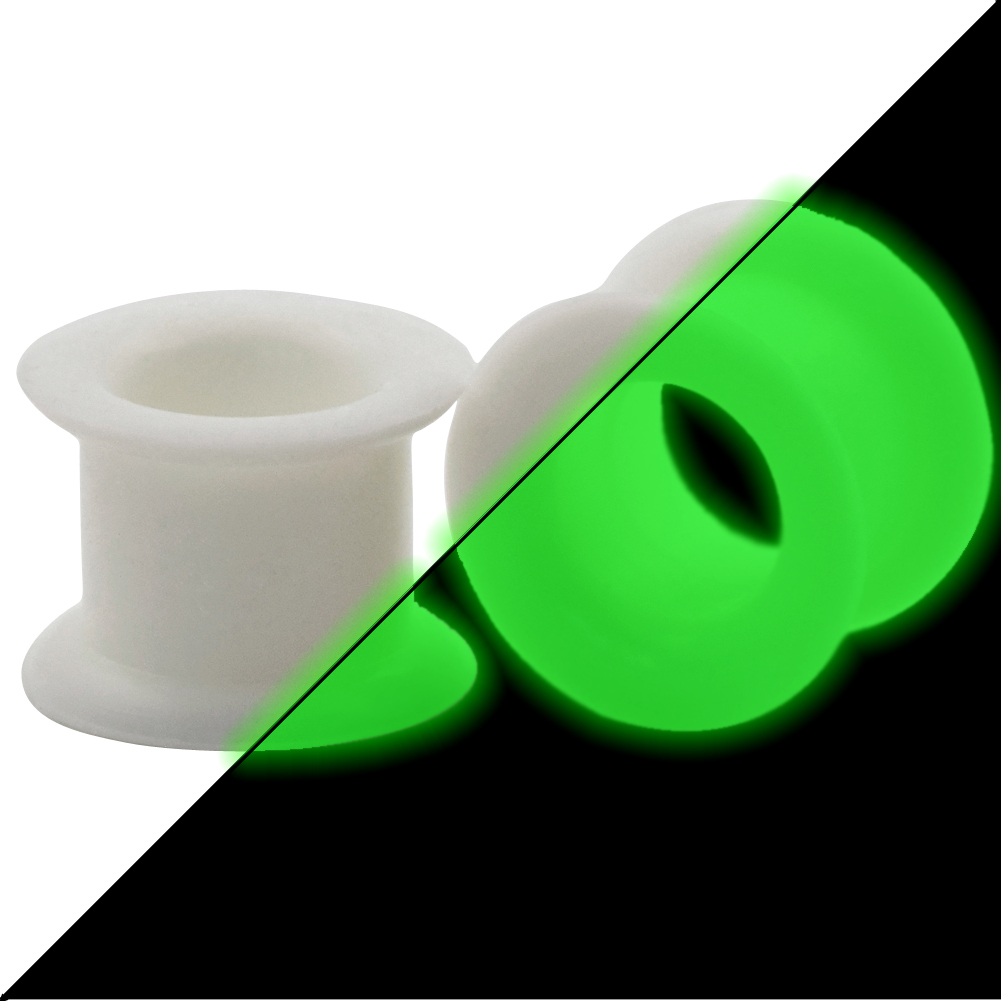 Pair Ultra Soft Silicone Ear Skin Flesh Tunnels Plugs Gauges Earskin Earlets