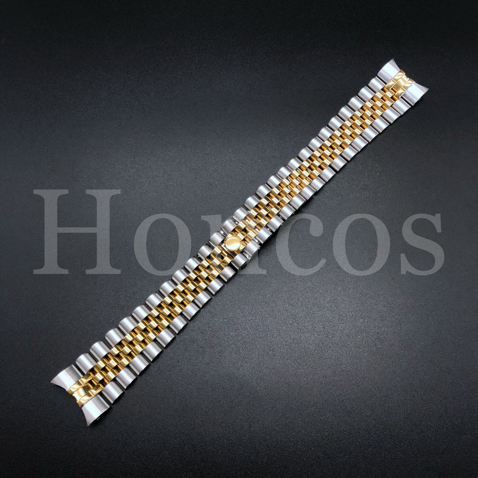 JUBILEE WATCH BAND BRACELET FITS FOR ROLEX DATEJUST 13MM HIDDEN CLASP TWO TONES