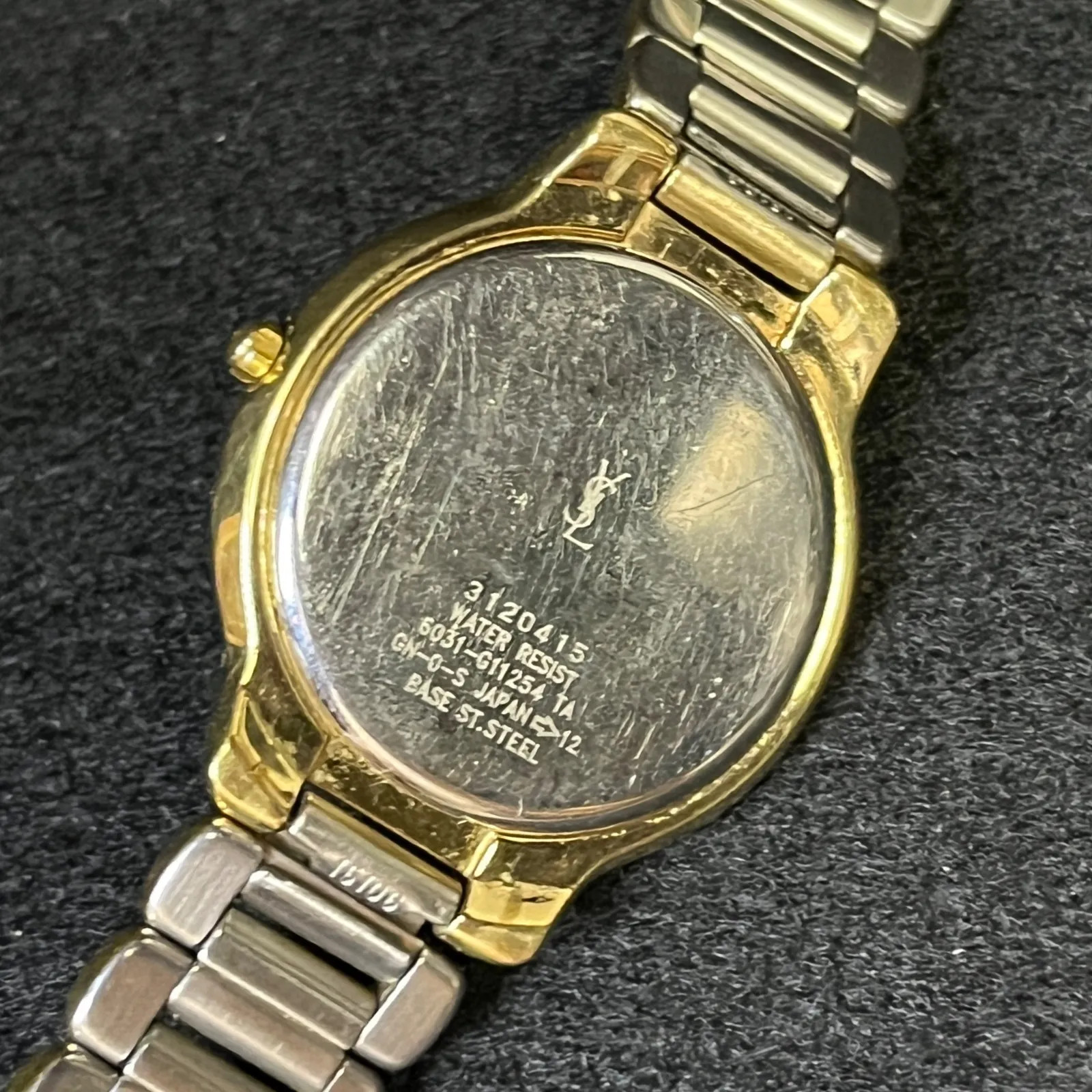 [Working Condition] Yves Saint Laurent Quartz Watch 6031-G11254 – Tested and wor