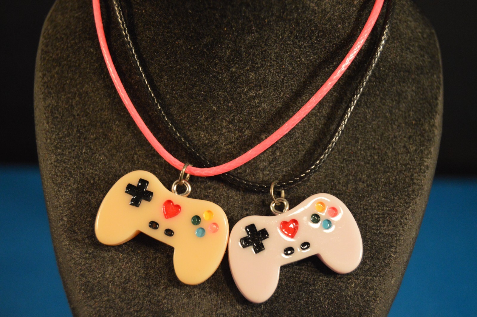 Lot of 2 CHARM NECKLACES Video Game Controllers NEW Fashion Jewelry USA SELLER A