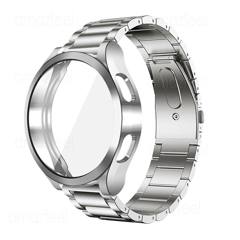 Metal Band Strap & Full TPU Case Cover For Samsung Galaxy Watch Active 2 40/44mm