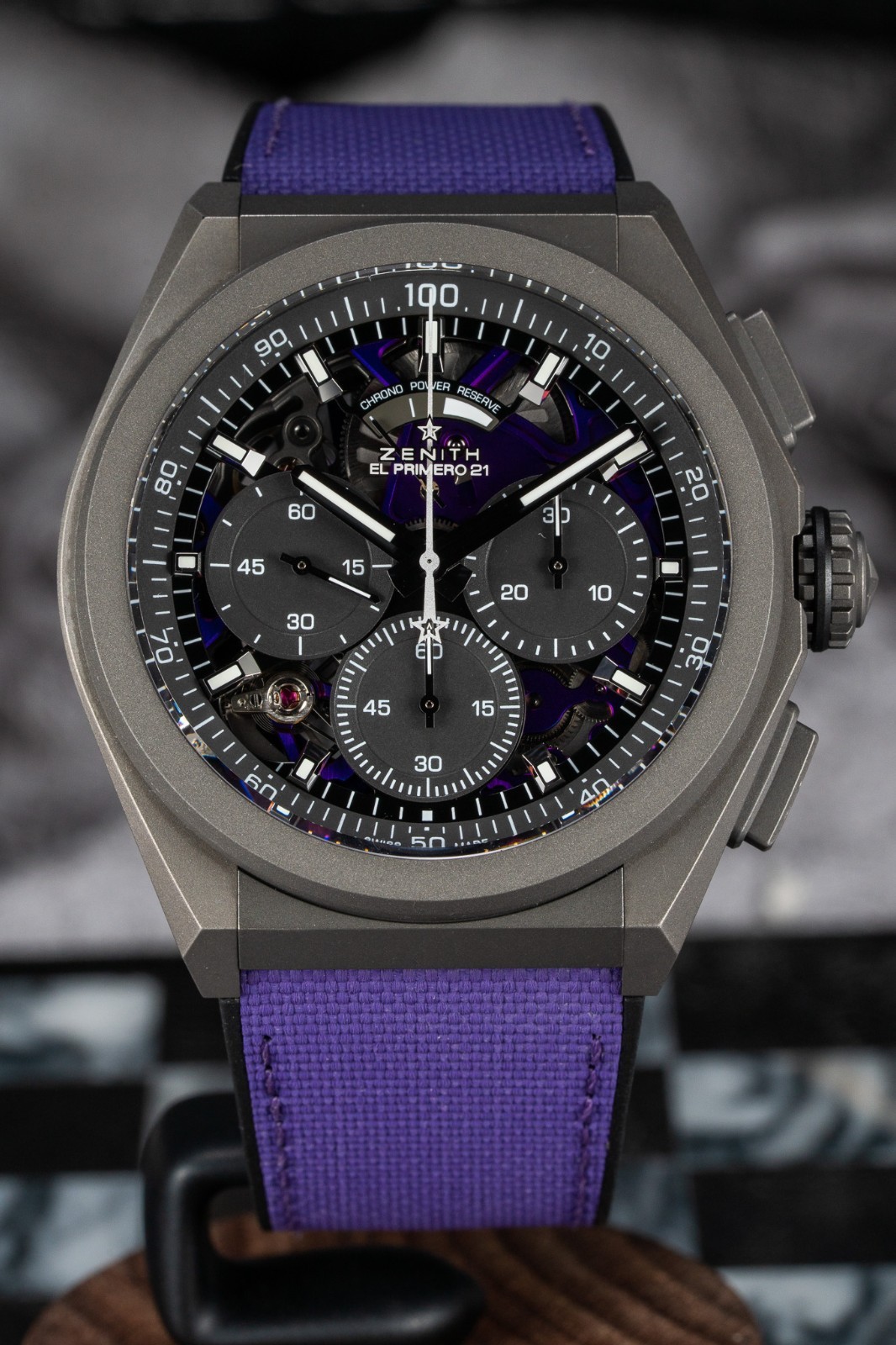 Zenith Defy El Primero 21 Ultraviolet Purple 44mm Titanium Chronograph Complete