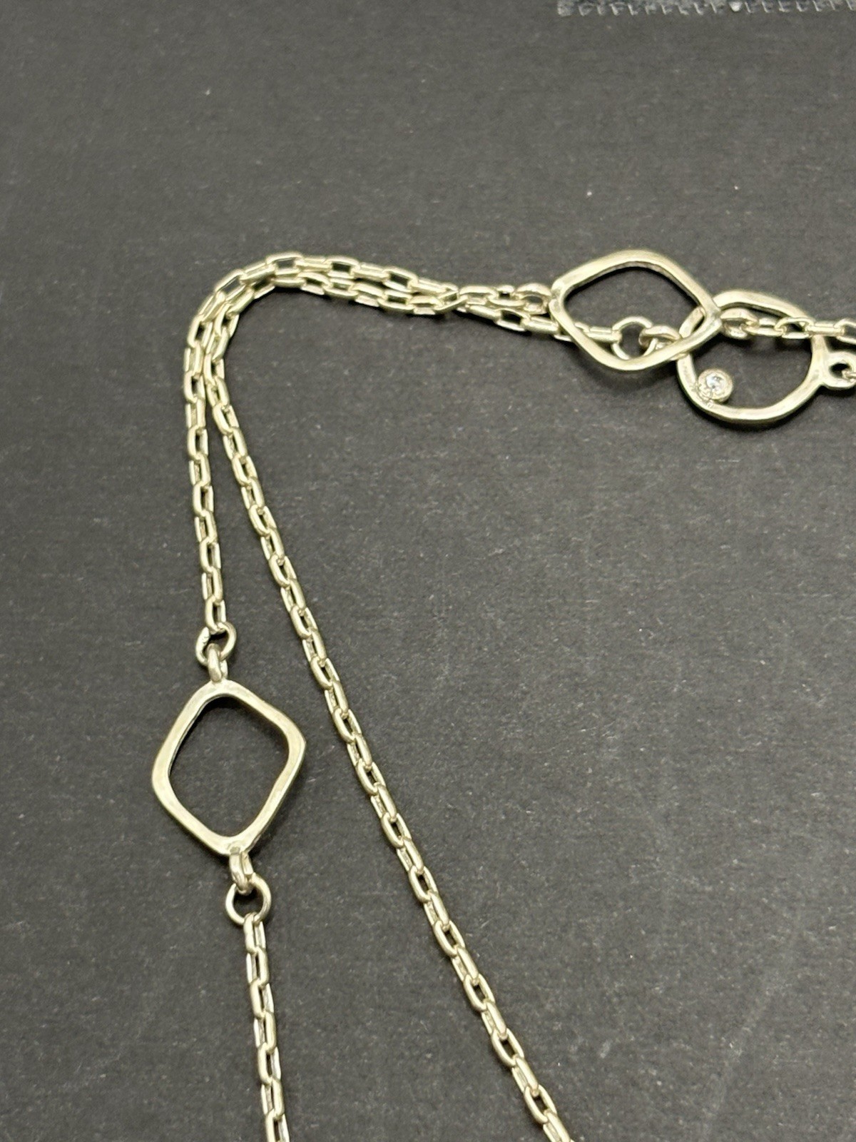 Silpada 34″ Sterling Silver Station Necklace 925 7 Grams G7