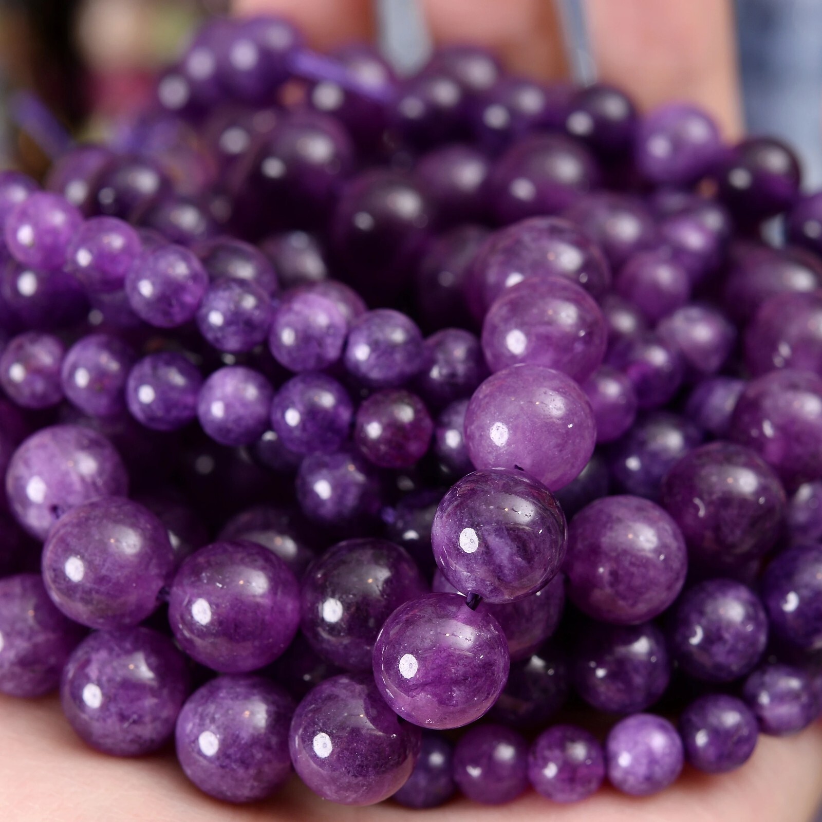 Wholesale Lot Natural Gemstone Round Spacer Loose Beads 4mm 6mm 8mm 10mm 12mm