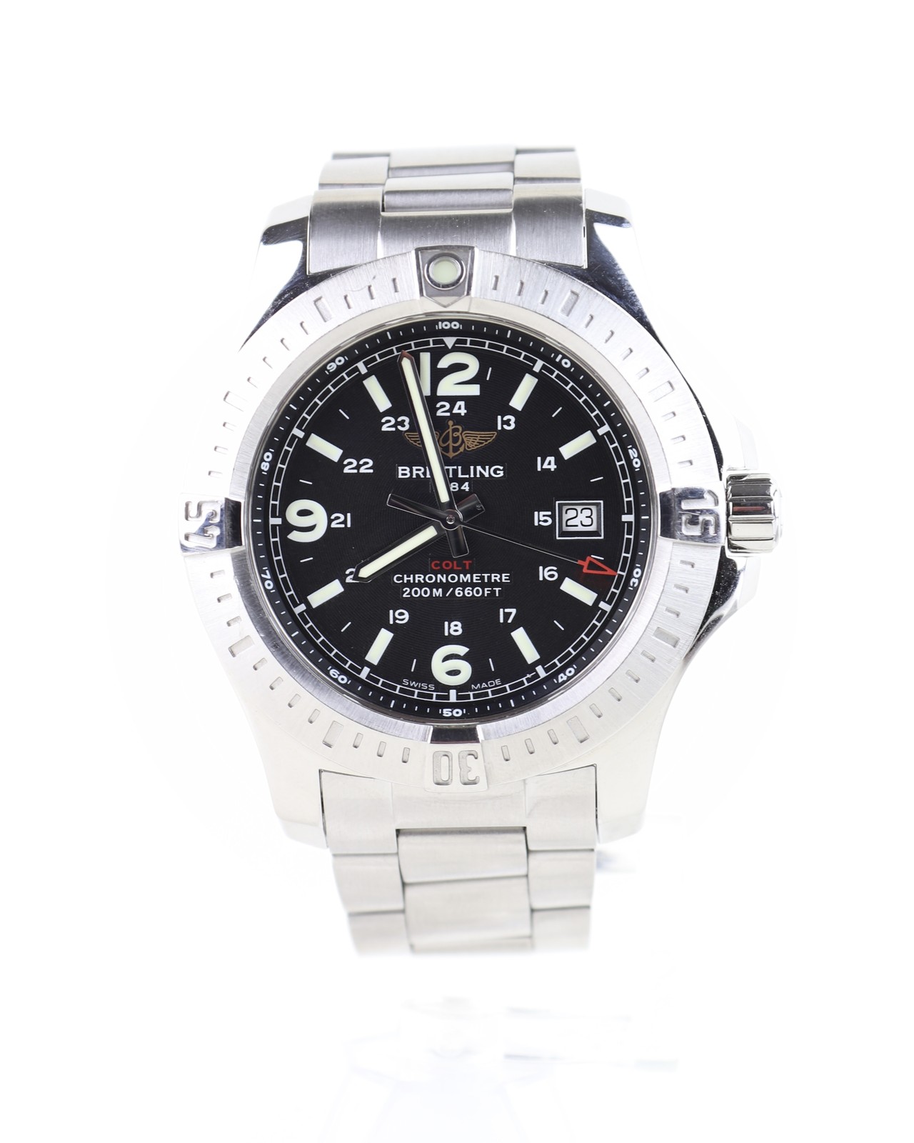 Breitling Breilting Colt Blue Dial on steel A74388 Complete