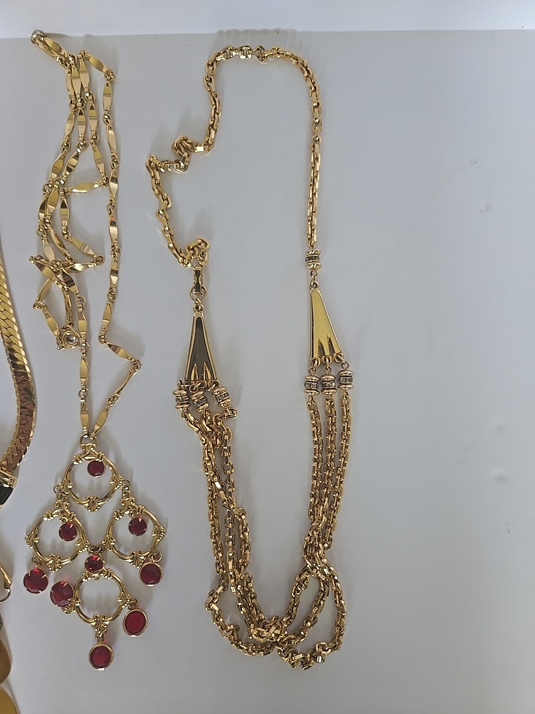 Vtg & Modern Goldtone & Other Jewelry Lot Earrings Necklaces