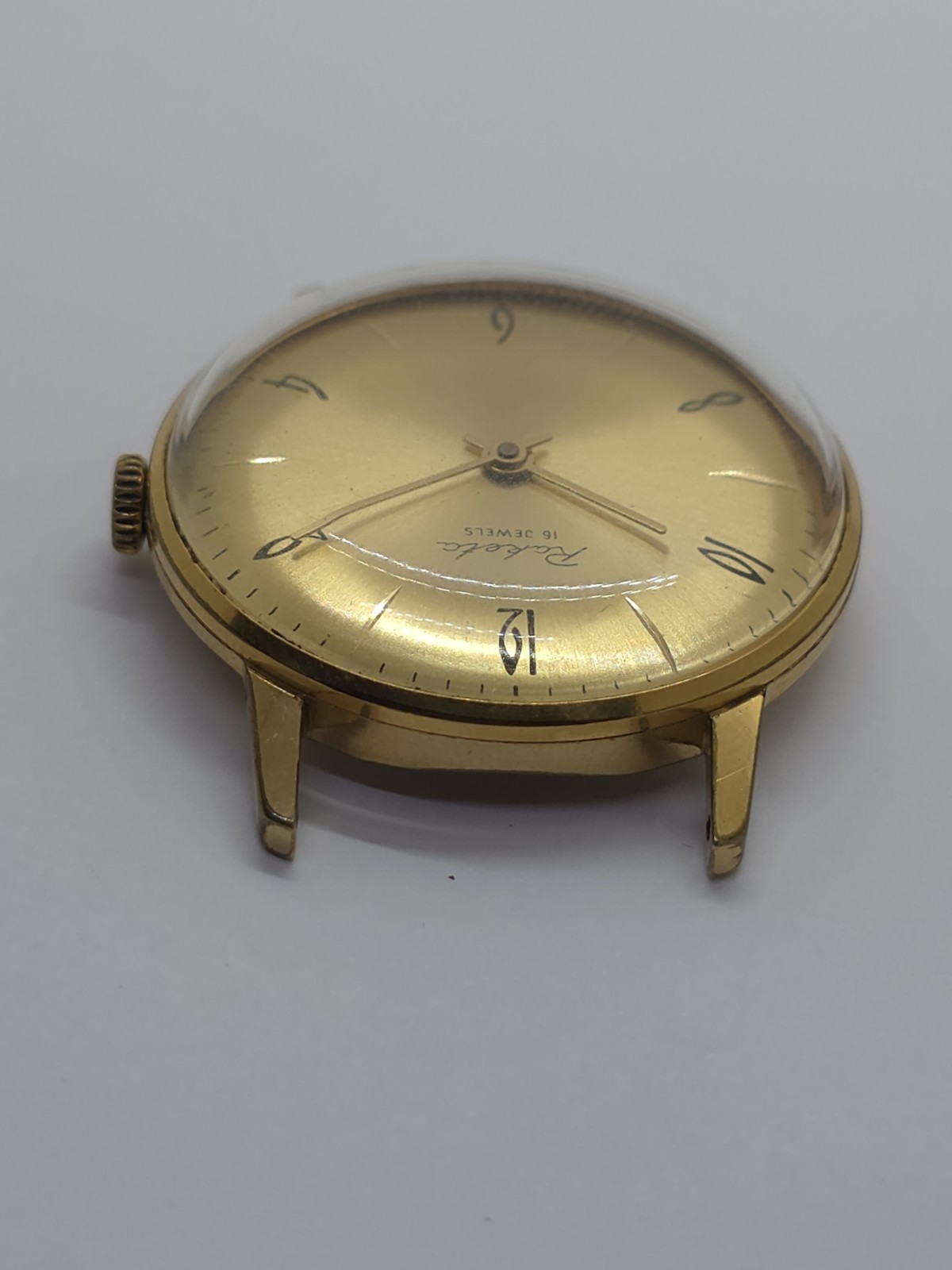 Vintage Raketa USSR Cal. 2601 Working Very Well Gold Plated AU10- Watch Good Loo