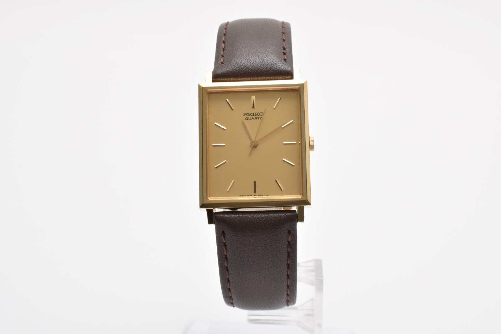 [MINT] SEIKO Chariot 2C21-5180 Gold Tank Square Quartz Vintage Men’s Watch Japan