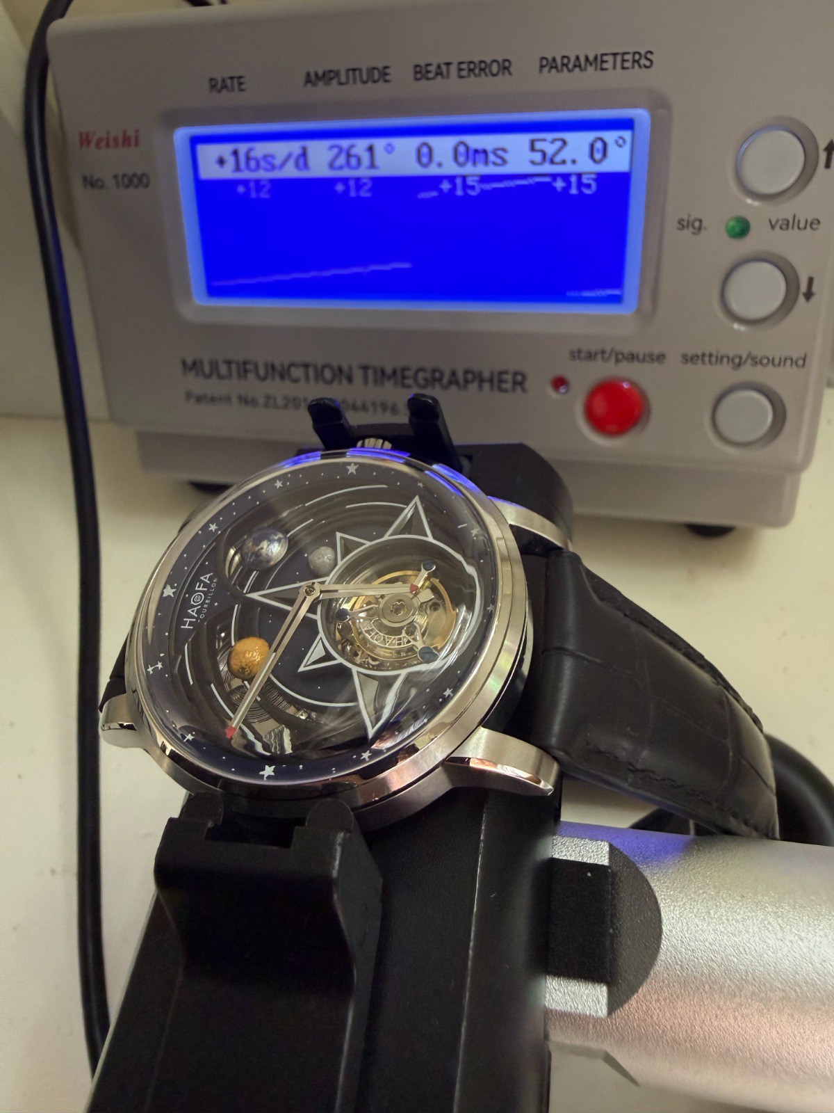 HAOFA Tourbillon 3D Galaxy Double Barrel Crystal Bezel Automatic Tou Ref. 2268