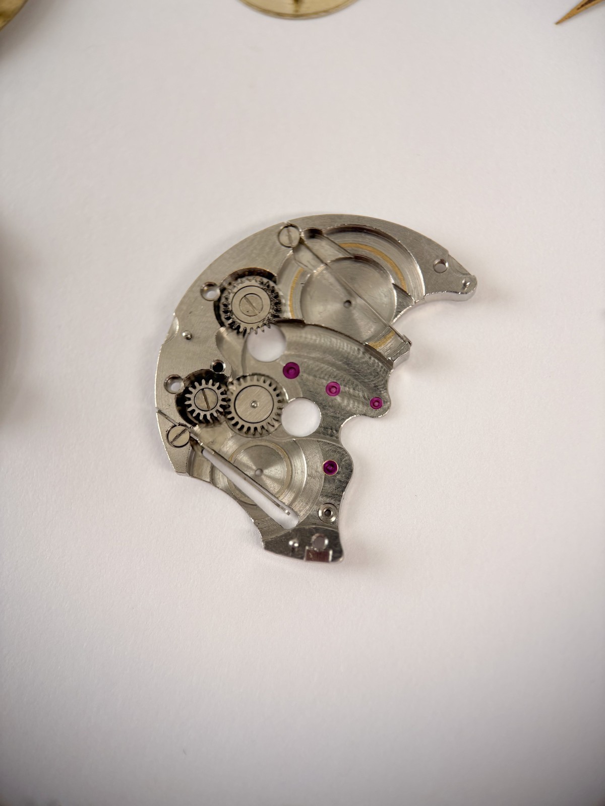 Jaeger LeCoultre Cal 814 Memovox Alarm Movement Part Balance Fork Barrel Wheel 2