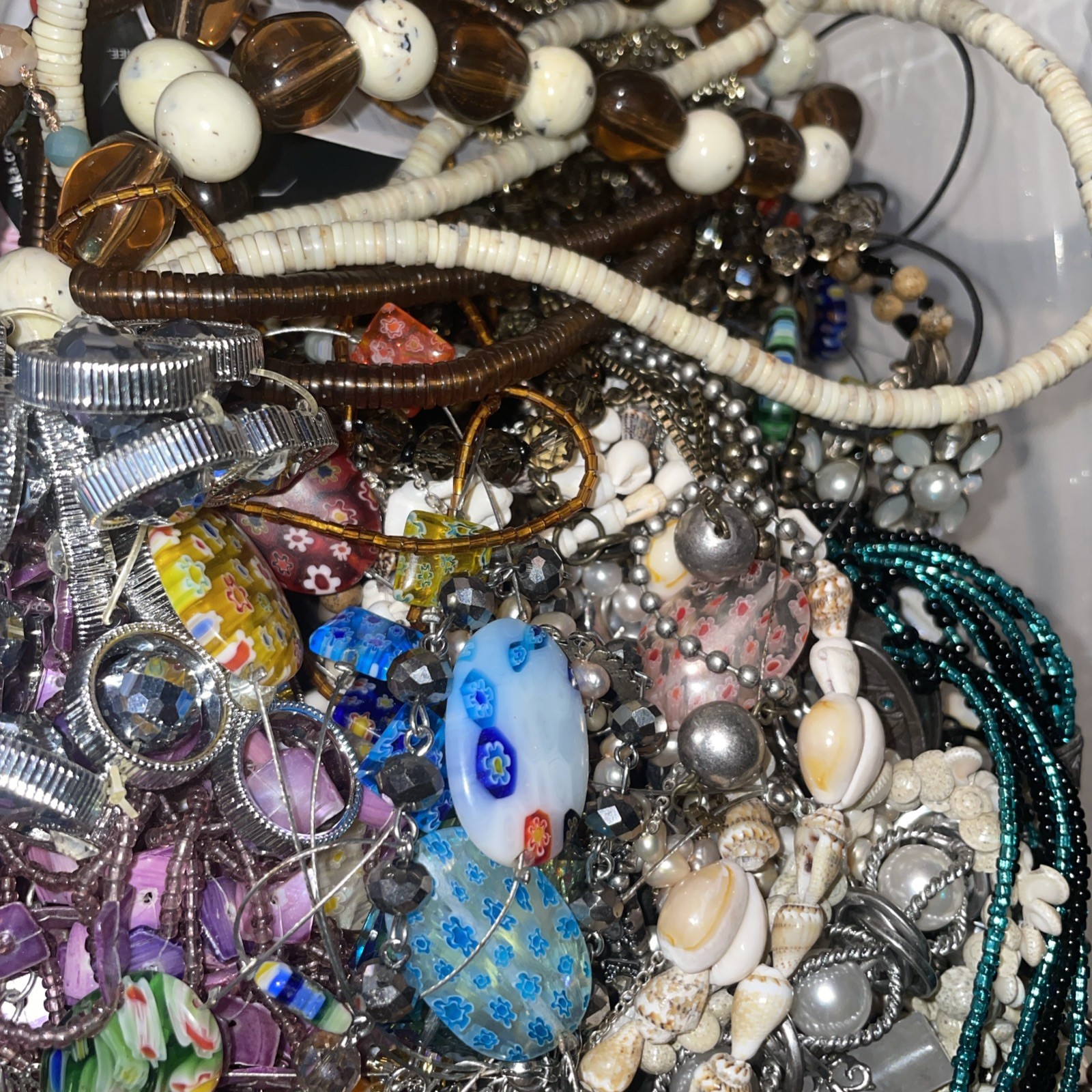 Mystery Lot 1 lbs Costume Jewelry Most Wearable LB Pounds rings necklace etc