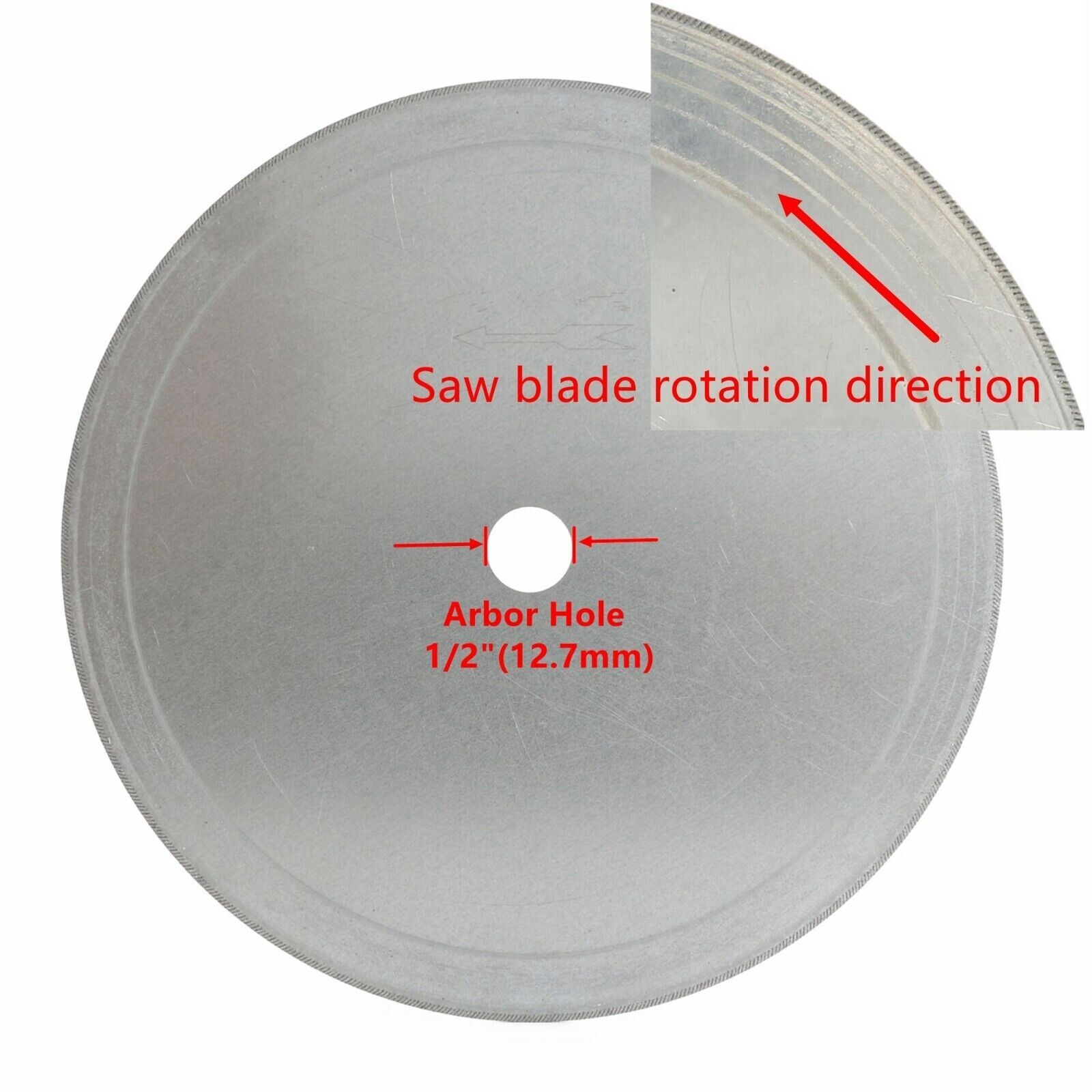 10Pcs 4″ 100mm Super-Thin Arbor 1/2″ Rim 0.25mm Diamond Lapidary Saw Blade