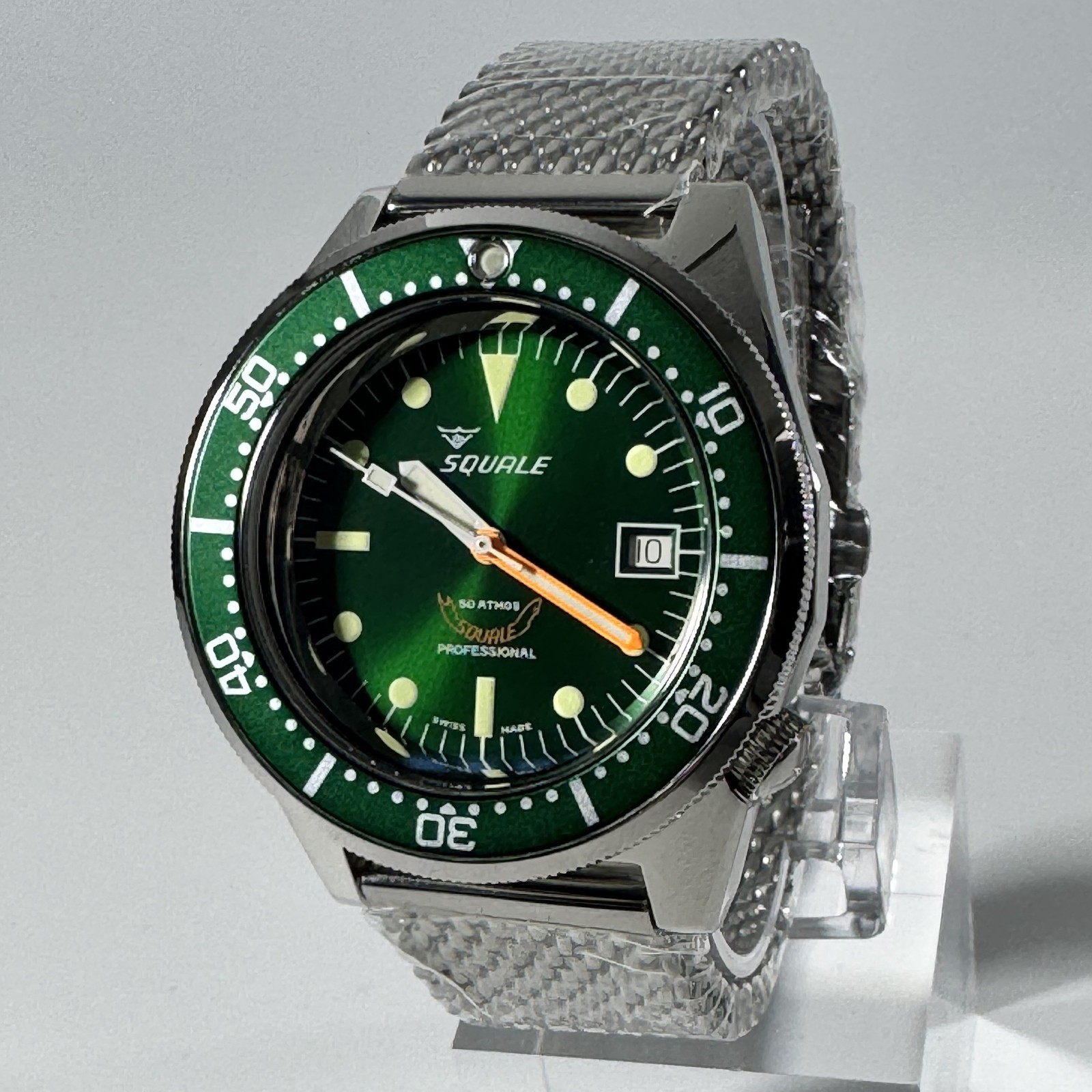 SQUALE 1521 Atmos Automatic Green Dial 500M HK Limited Edition Men’s Diver Watch