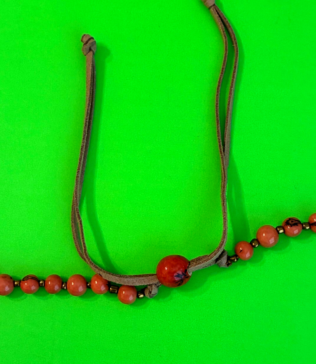 Tagua Nut Necklace Handmade Artisan Organic Beads from Ecuador TN-2