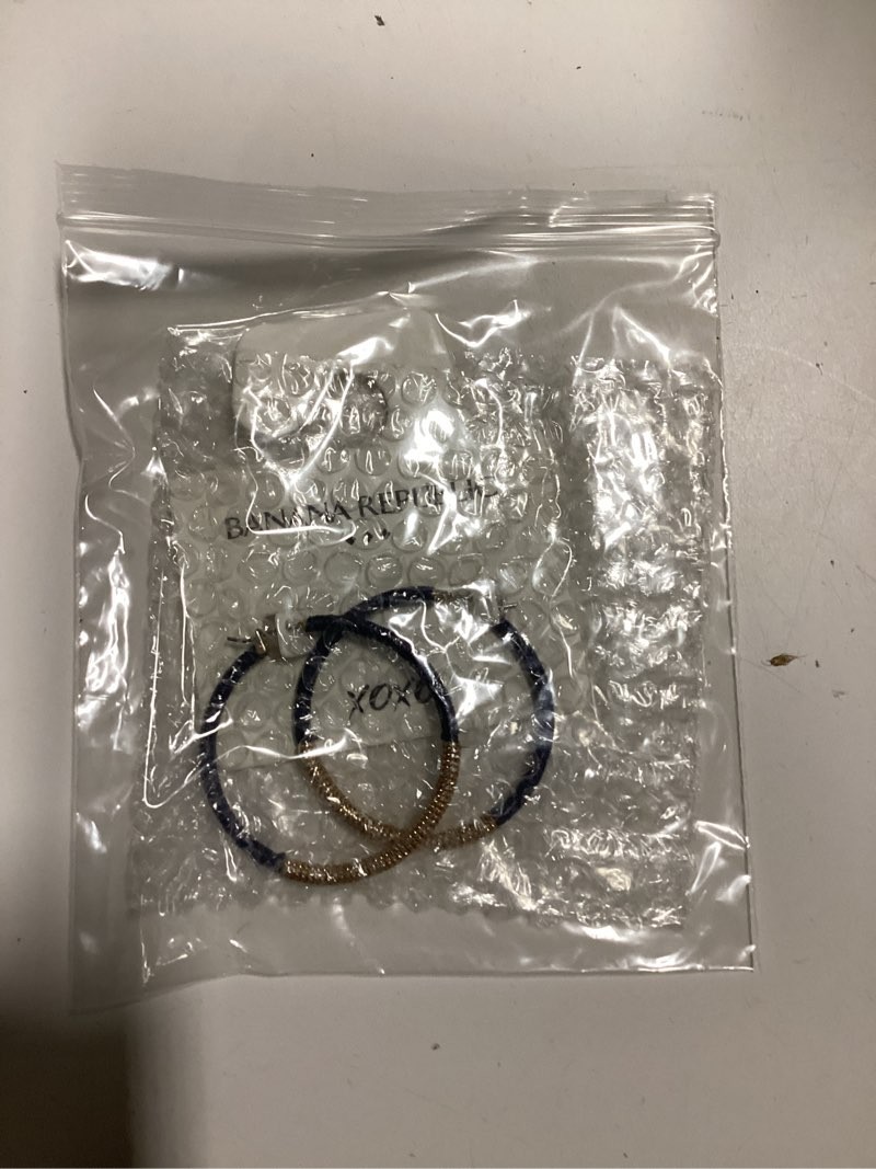 Banana Republic Factory Woven Thread Hoop Earrings NWT