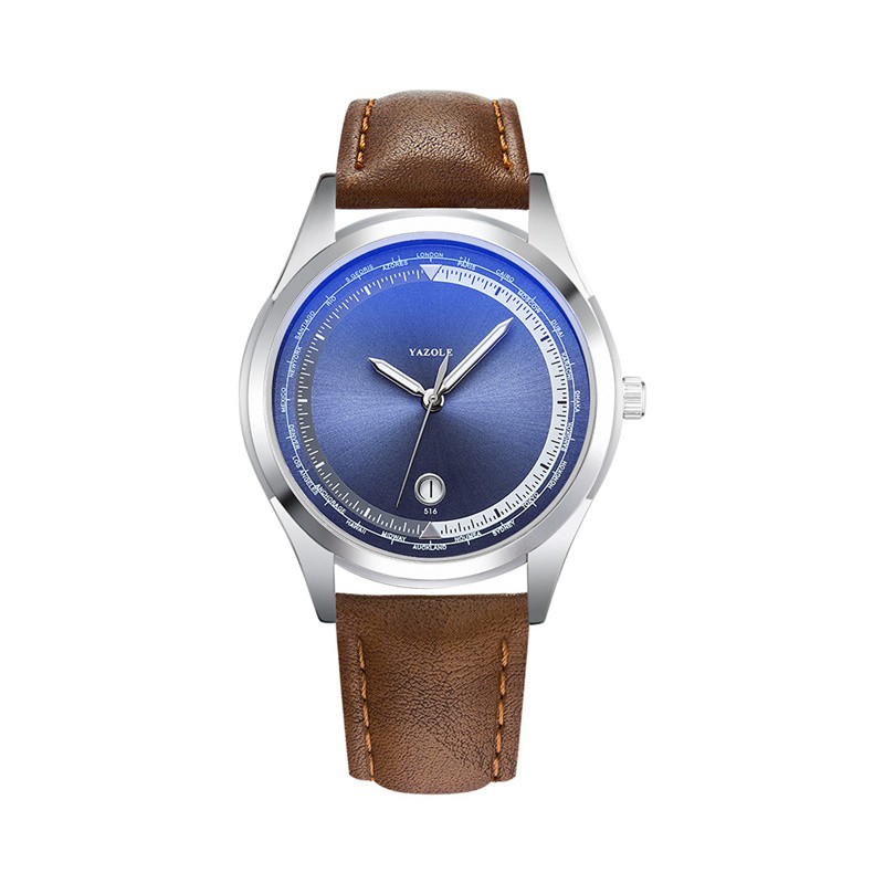 Men Quartz Wristwatch Case Analog Casual Business Gift For Fathers Husband