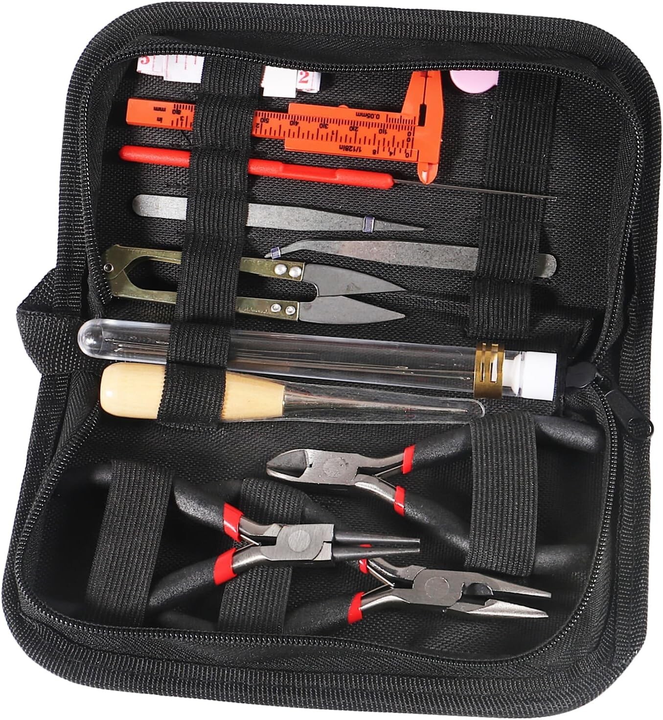 19-Piece Beginner to Professional Jewelry Making Tool Kit – Organize in Style