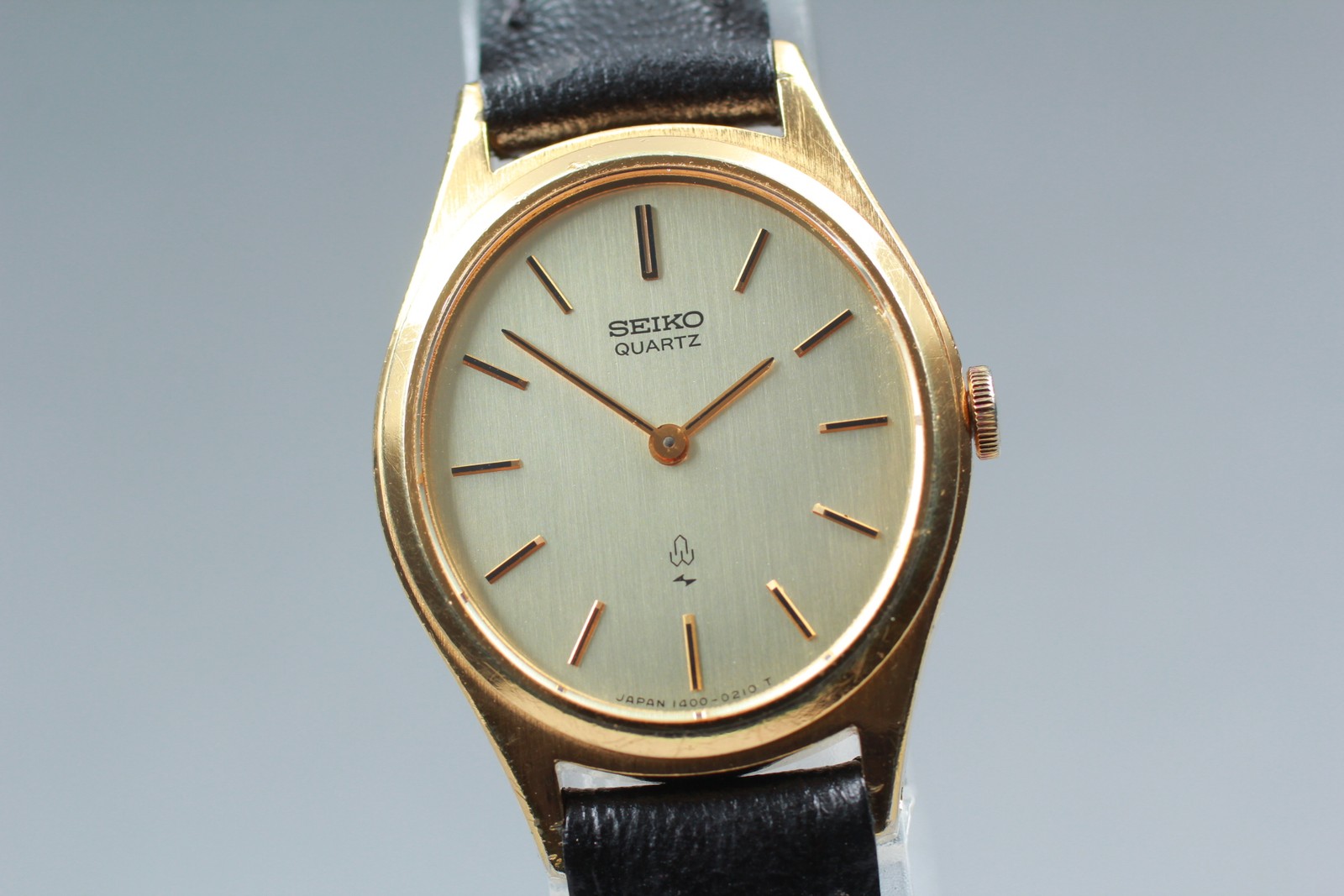 Vtg 1978 N MINT Seiko Belfina 1400-5150 Quartz Gold Oval ASGP Womens Watch JAPAN