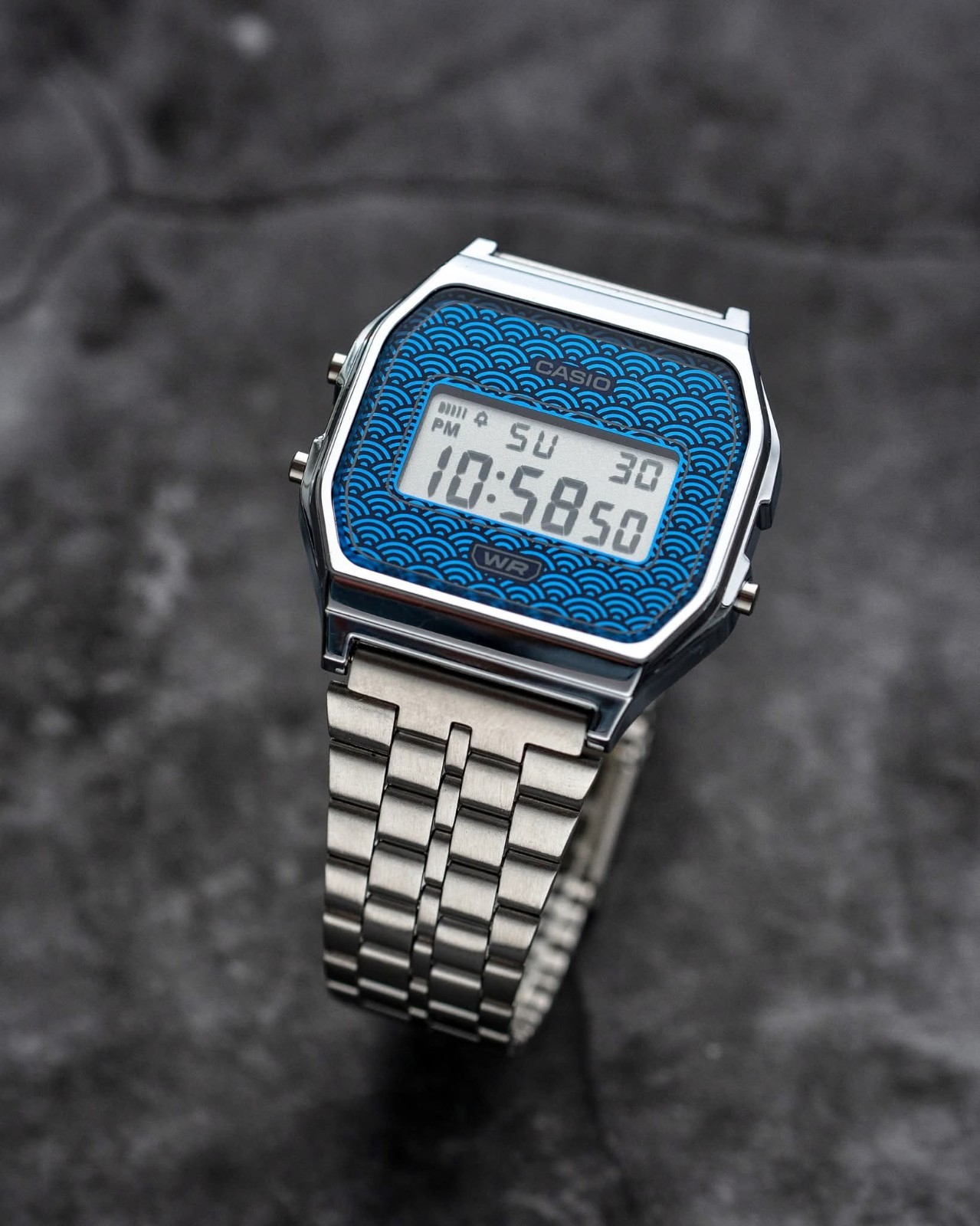 Casio A159WEVJ-2DR Limited Edition Made in Japan Blue Dial Digital Watch New