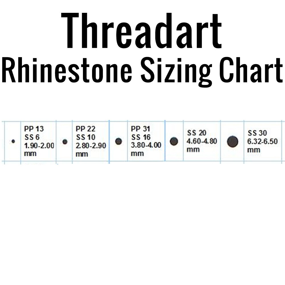 Threadart Hot Fix Rhinestone Set – Popular Colors – SS16 – 6 Colors- 4320 Stones