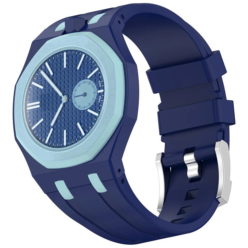 Strap For Swatch x AP Royal POP Silicone Watch Case, Changer To Wristwatch