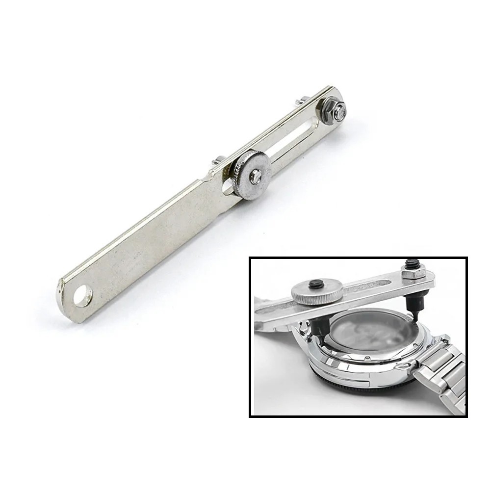 Adjustable Watch Back Case Opener Remover Stainless Steel Wrench Repair Tool Kit