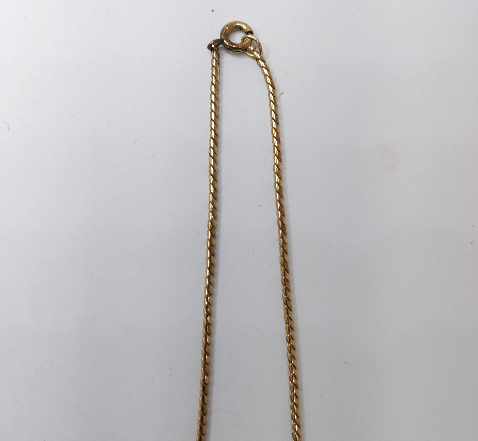 Vintage 1/20 12k Gold Filled Goldstone Sandstone Lavalier Necklace
