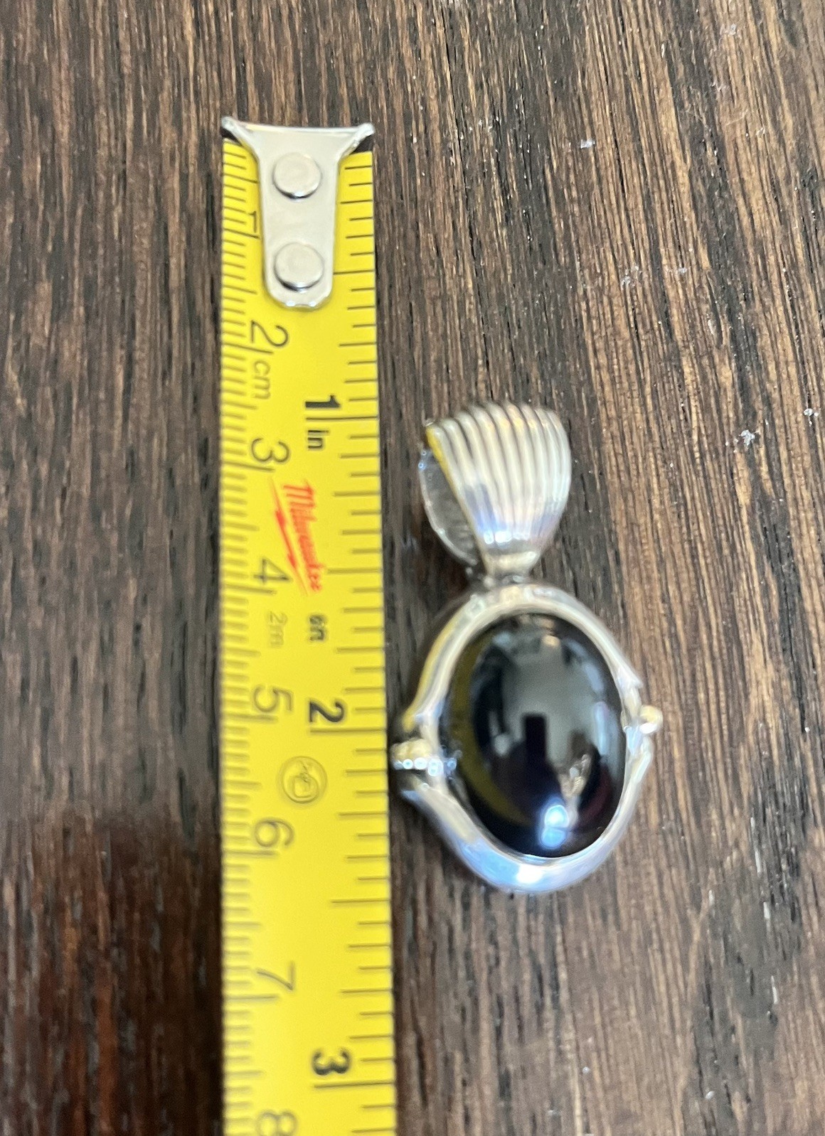 Lagos Caviar Two Tone Silver & Gold Black Onyx Pendant