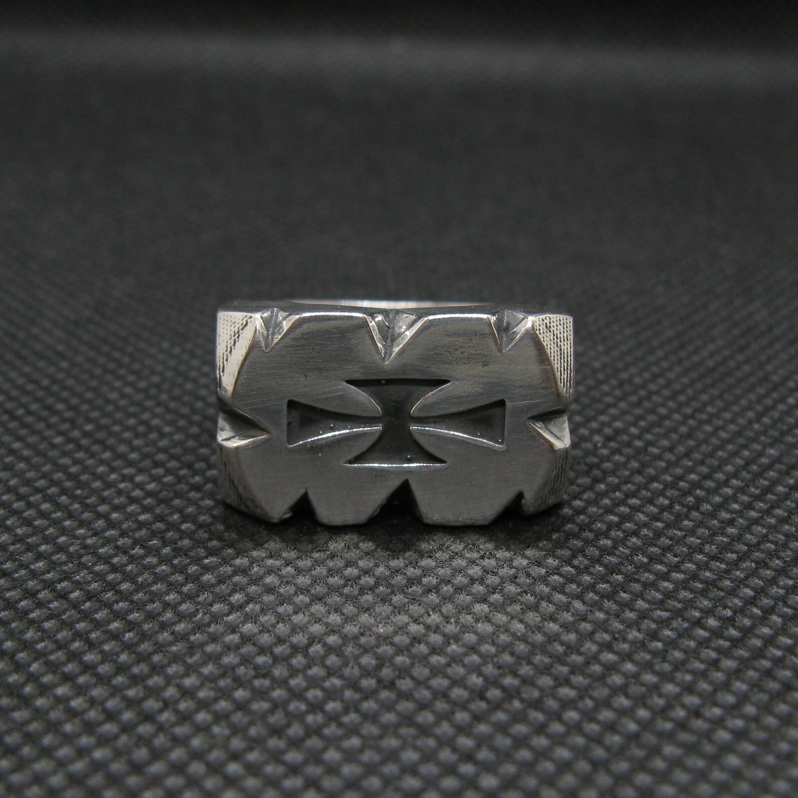 Sterling Silver Men Ring Cross Genuine Solid Hallmarked 925 Handmade