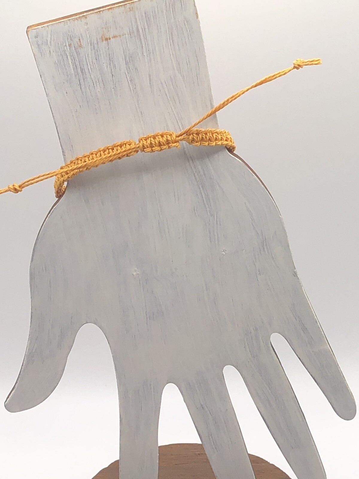 Handmade Macrame Square Knot Adjustable Bracelet with Dragonfly Connector