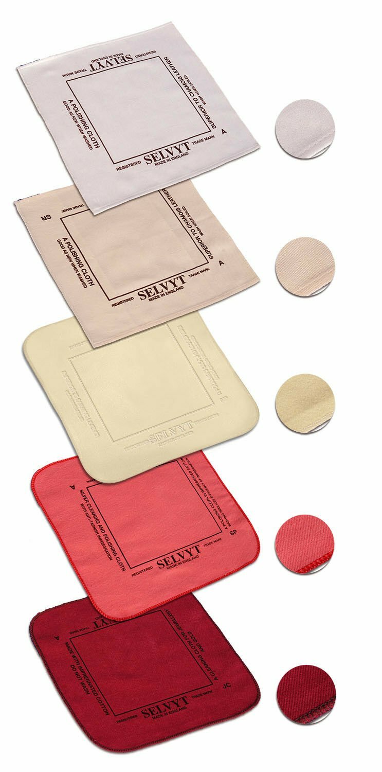 SELVYT HIGH QUALITY 925 SILVER GOLD JEWELRY POLISHING CLOTHS – PR SR MF SC JC