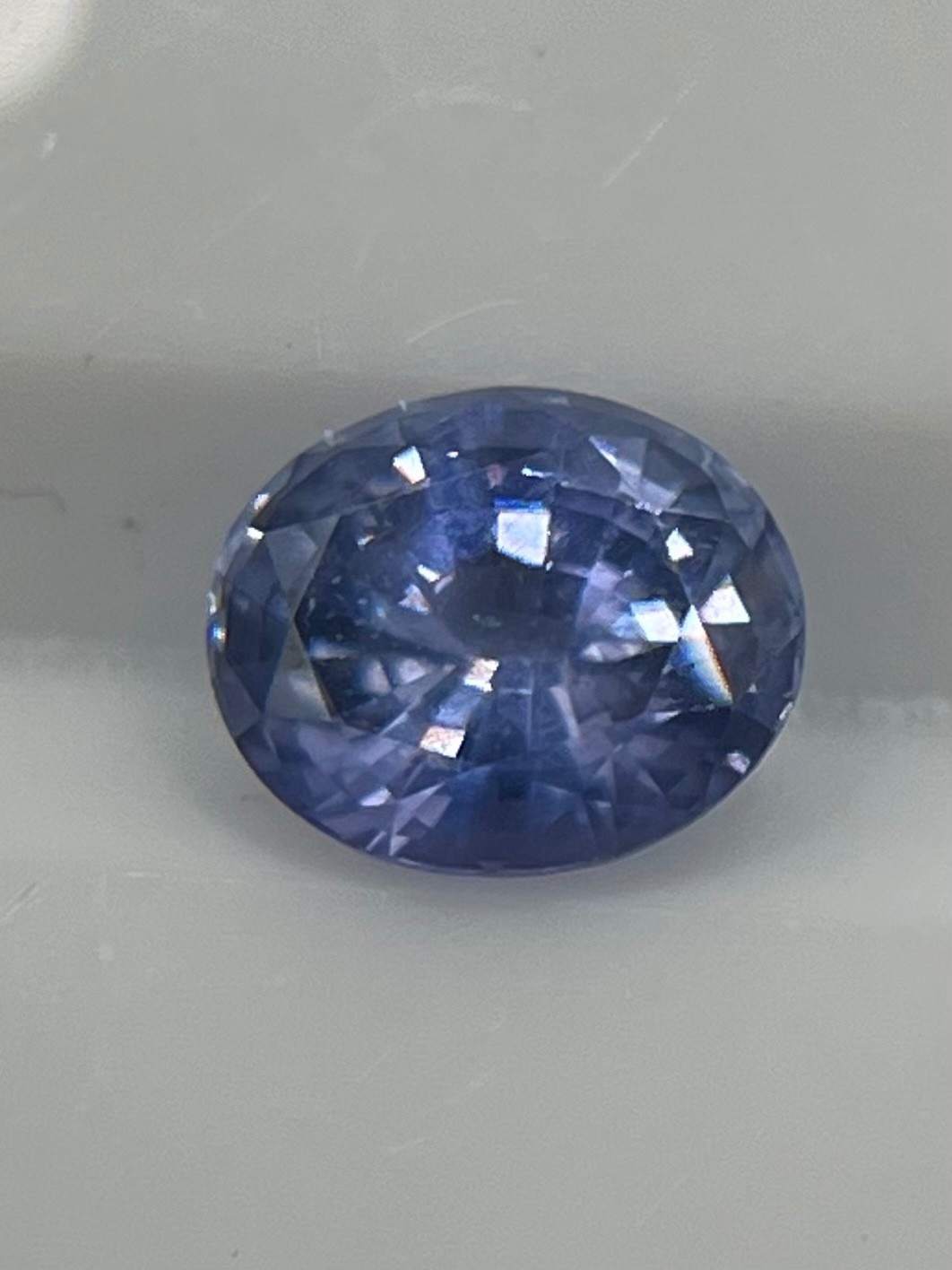 Natural Blue Sapphire 0.82 ct Oval Cut Loose Gemstone 5.96 × 4.94 mm BLS67